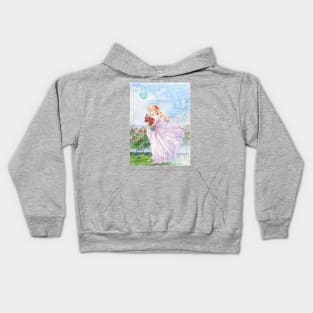 Princess Serenity with Roses Kids Hoodie